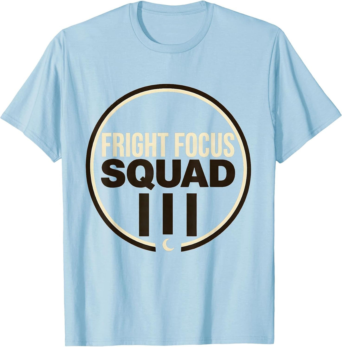 Men's Fright Focus Squad Funny Optometrist Eye Doctor Halloween T-Shirt - Baby Blue