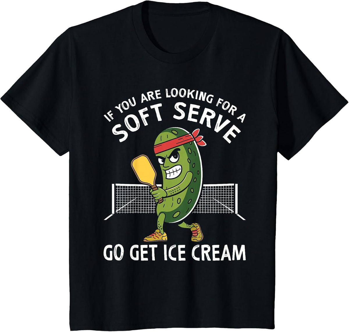 If You are Looking for A Soft Serve Go Get Ice Cream Humor T-Shirt - Black