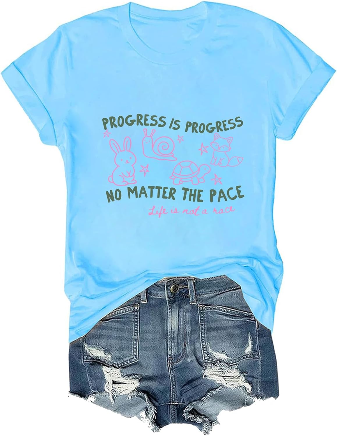 Progress is Progress Shirt SPED Teacher T-Shirt Unisex - Sky Blue
