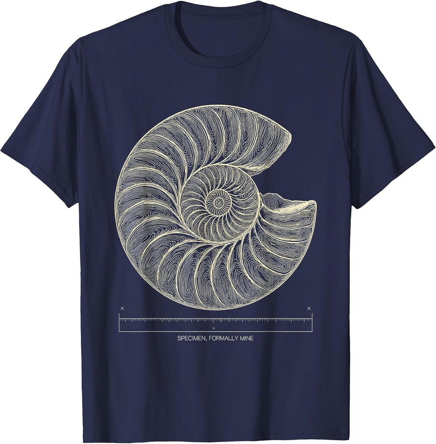 Specimen, Formally Mine Topographic Contour Funny Rock T-Shirt - Navy Blue
