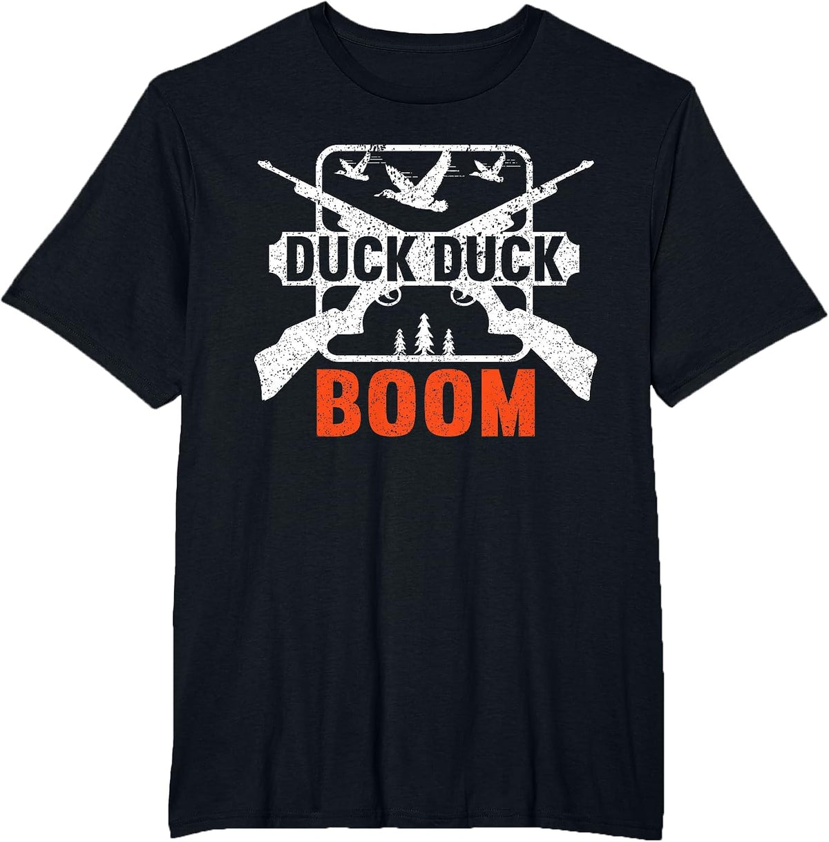 Duck Duck Boom | Hunting Ducks Hunting Funny Hunter T-Shirt - Black