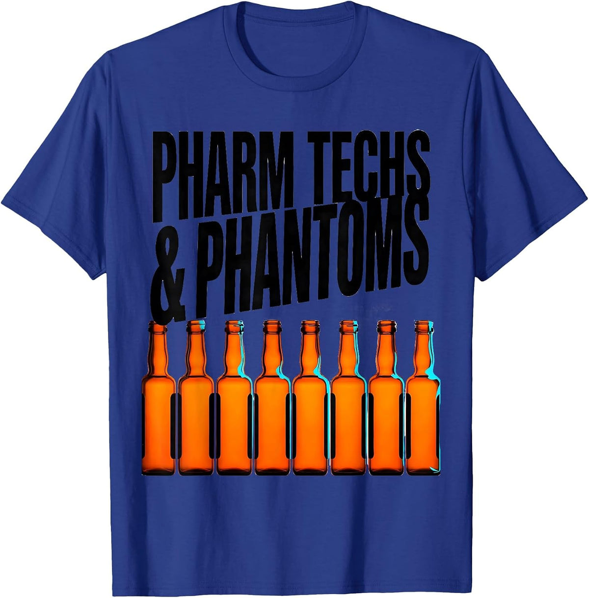 Men's Pharm Techs & Phantoms New Wave Pharmacy Tech Halloween T-Shirt - Royal Blue