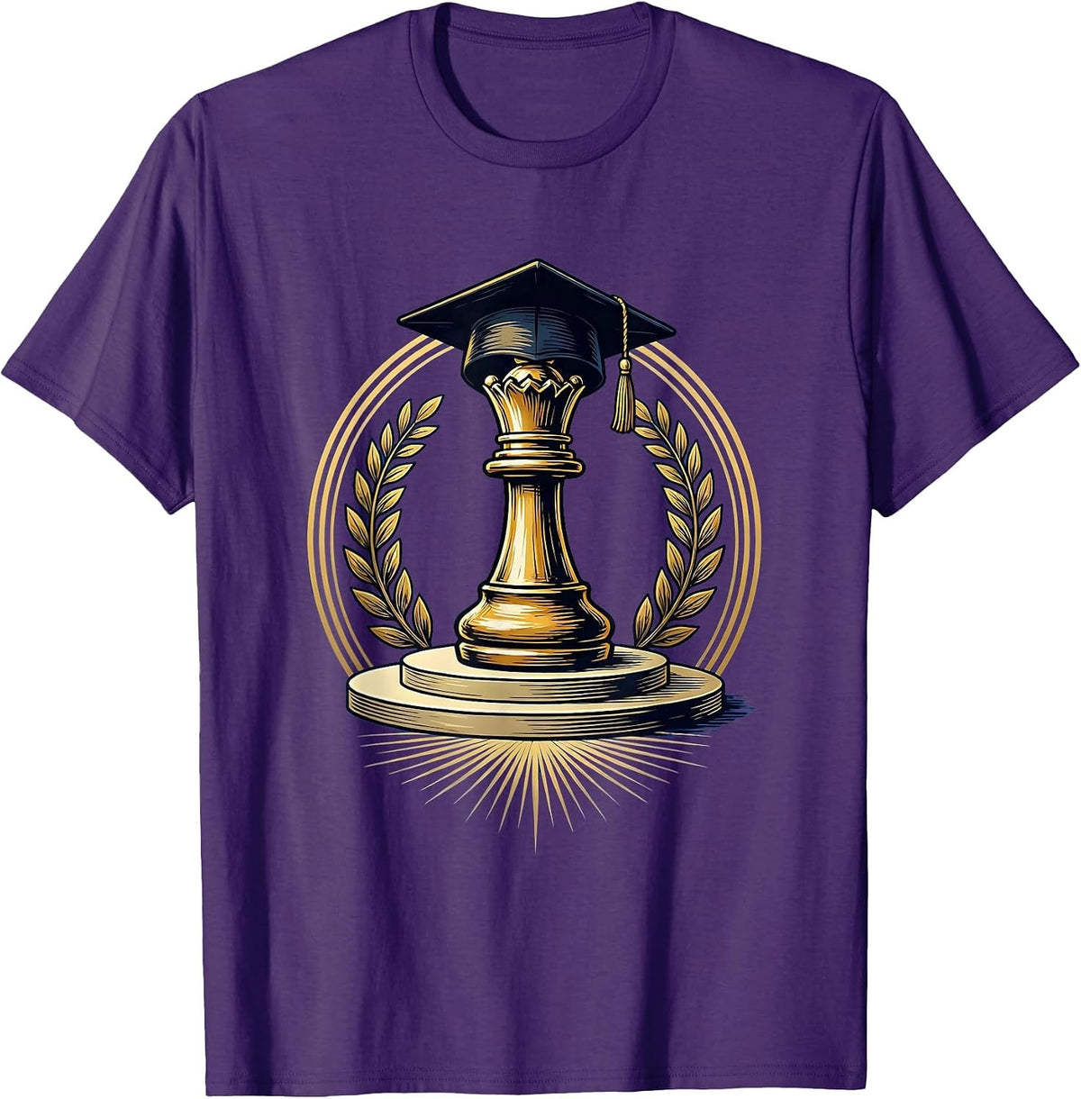 Chess King Graduation Class of 2026 T-Shirt - Purple
