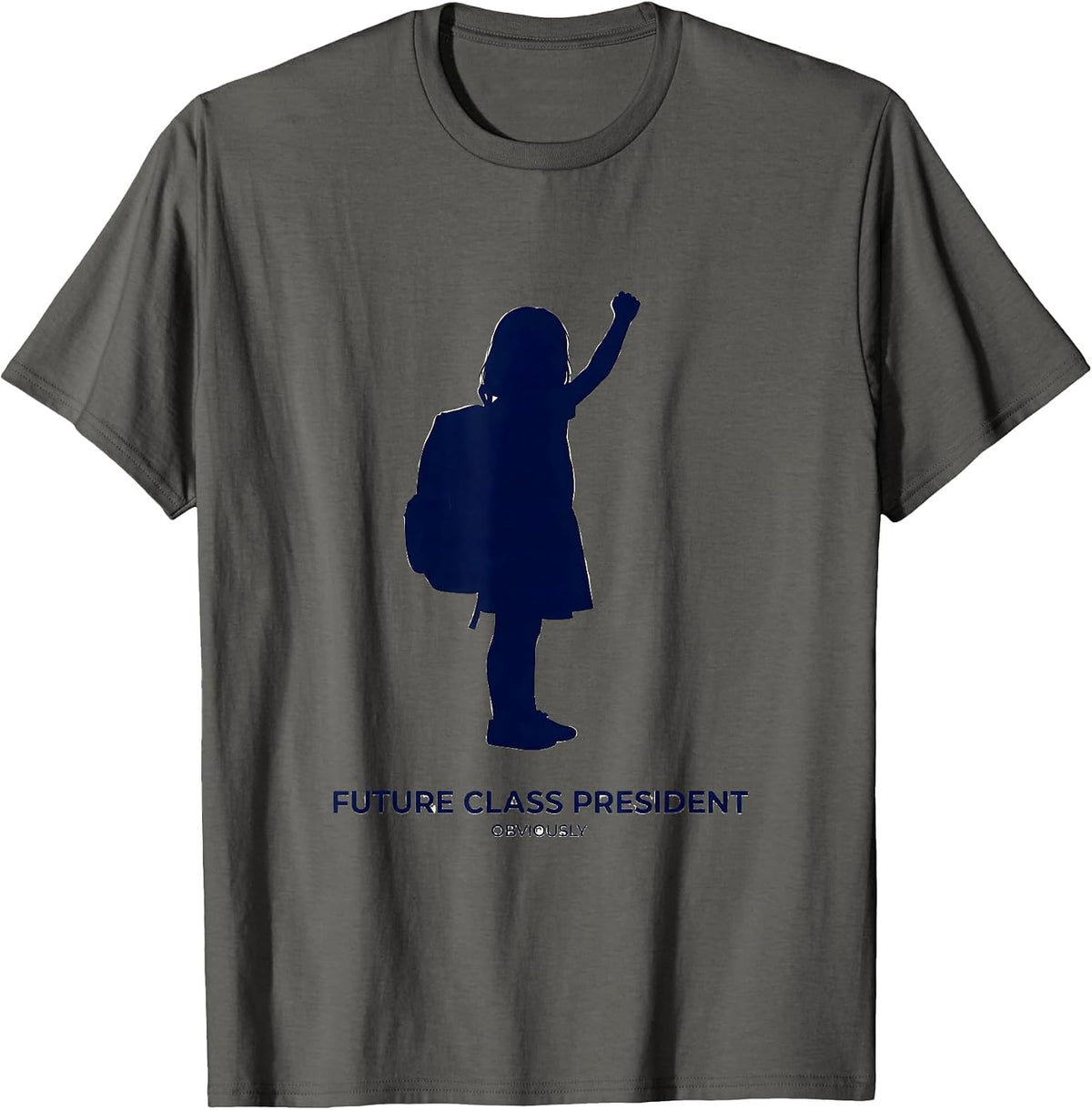 Future Class President First Day of Kindergarten T-Shirt - Asphalt Grey