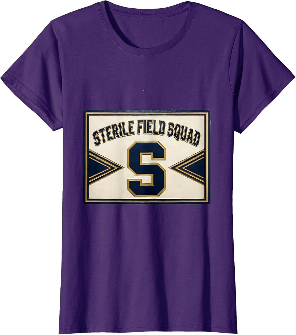 Women's Sterile Field Squad Sports Surgical Tech Scrub Tech Pride T-Shirt - Purple