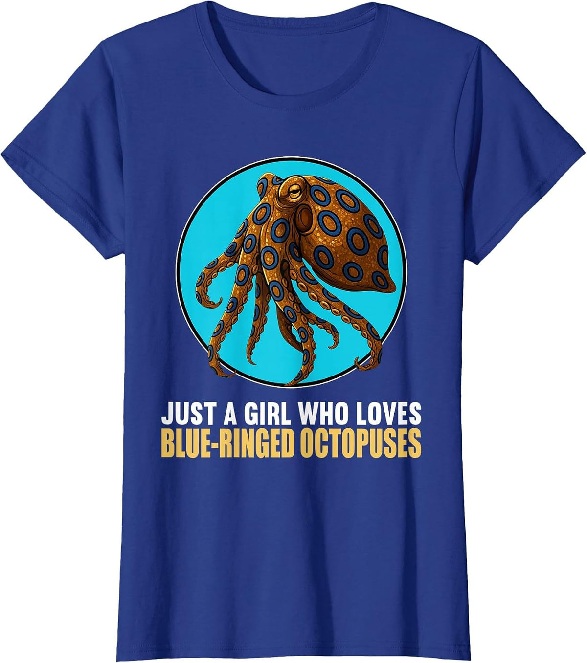 Blue-Ringed Octopuses Blue-Ringed Octopus T-Shirt - Royal Blue