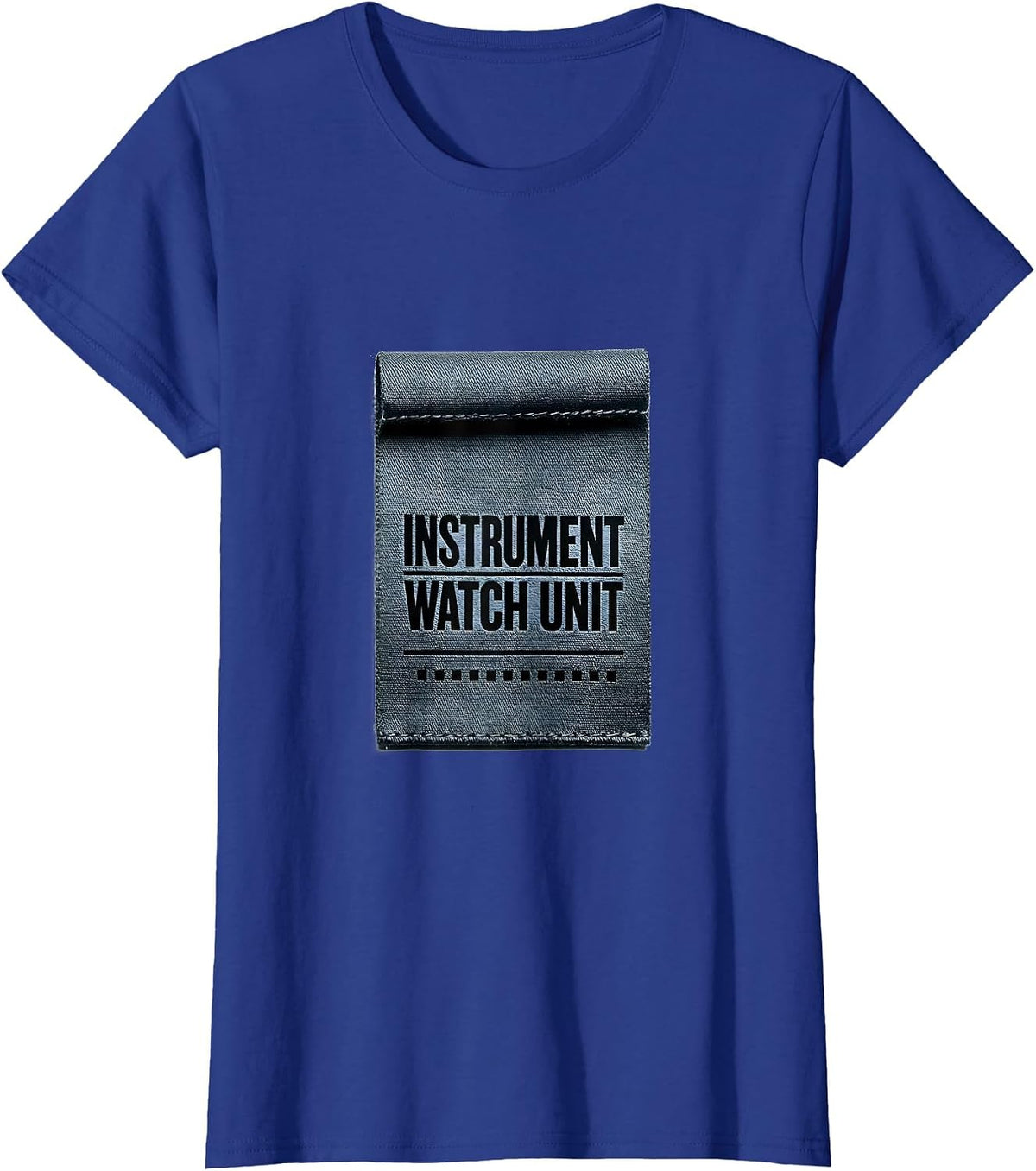 Women's Instrument Watch Unit Minimalist Surgical Tech Scrub Tech T-Shirt - Royal Blue