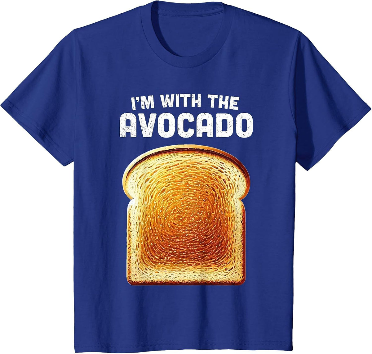 Im with Avocado Shirt Toast Matching Funny Halloween Costume T-Shirt - Royal Blue