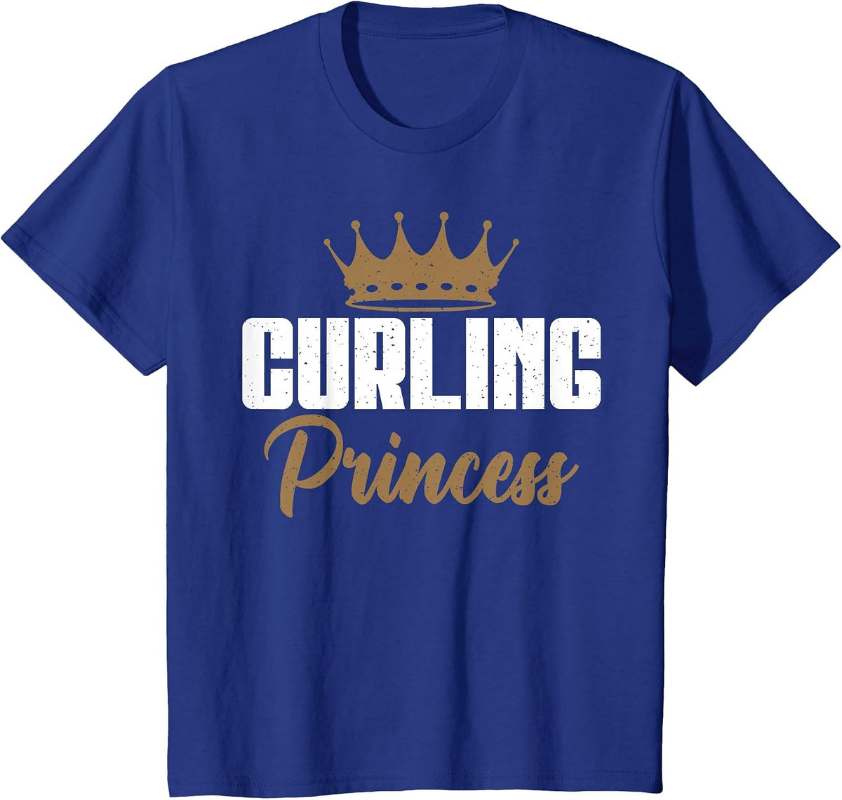 Curling Princess Curling T-Shirt - Royal Blue