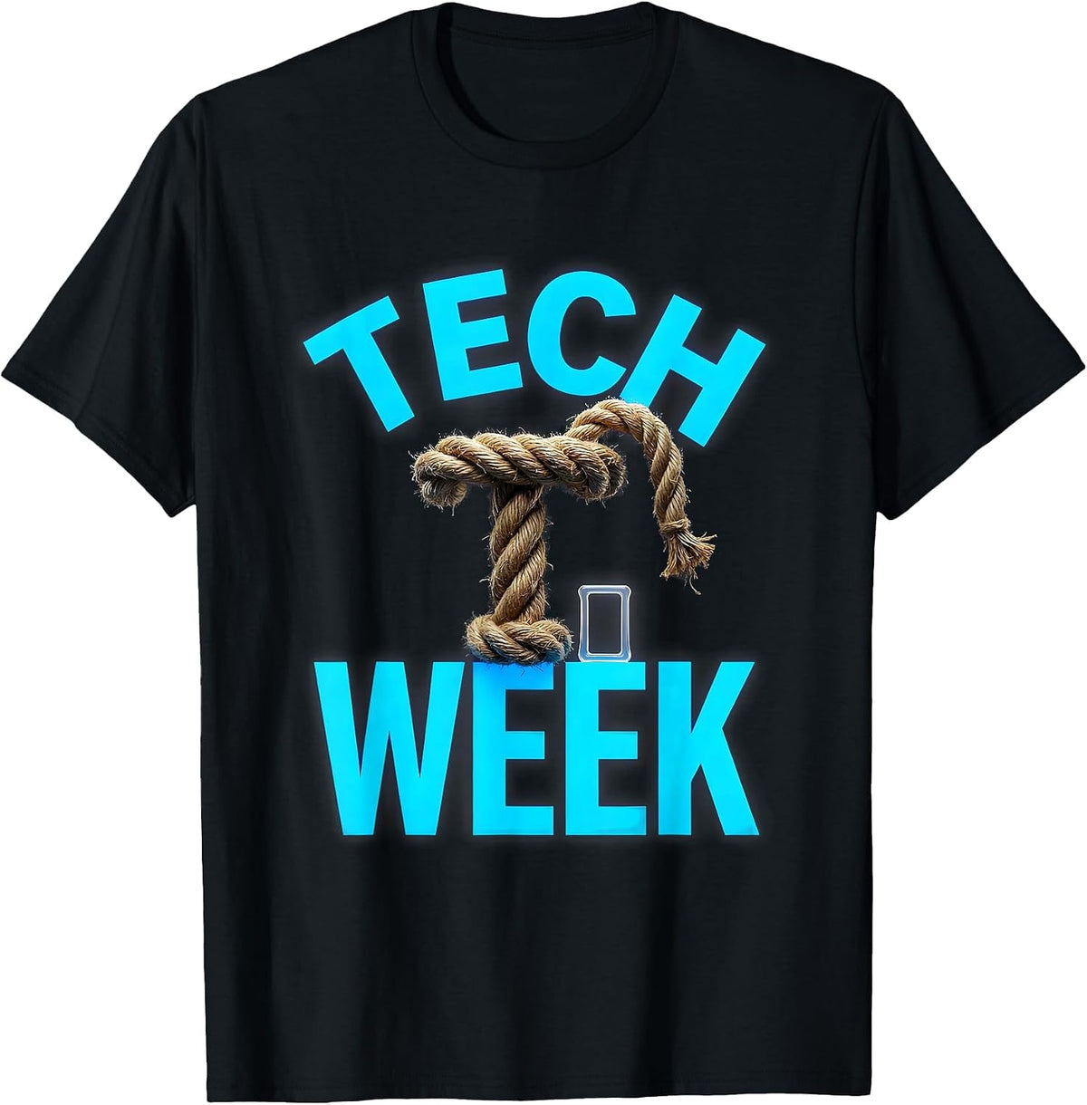 Men's Tech Week Funny Theatre Kid Musical Broadway Actor Humor T-Shirt - Black