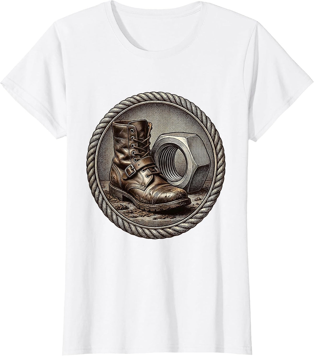 Valley Forge Automotive Continental Boot Lug Nut T-Shirt - White