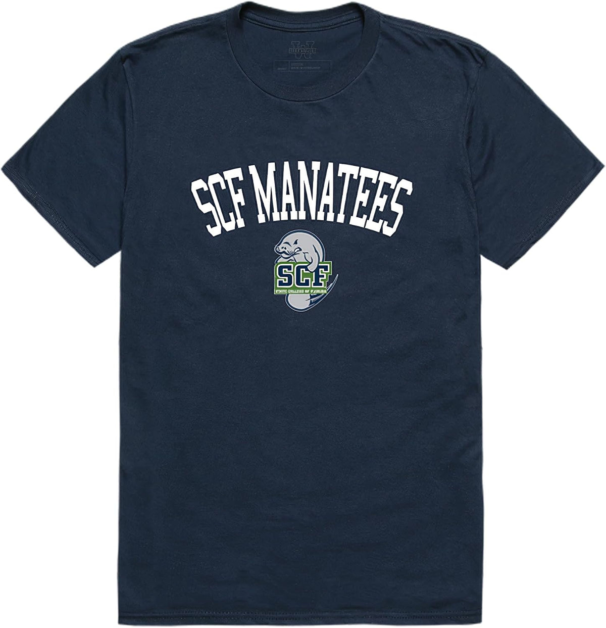 W Republic State College of Florida Manatees Arch Tee - Navy