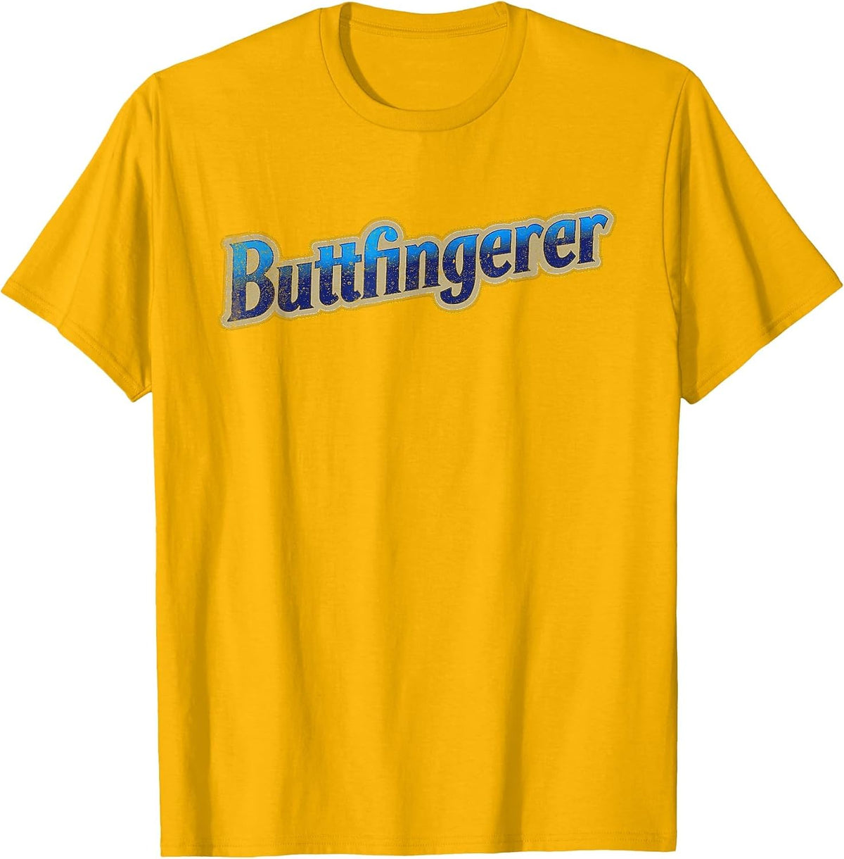 Buttfingerer Inappropriate Offensive Adult Dark Humor Funny T-Shirt - Golden Yellow