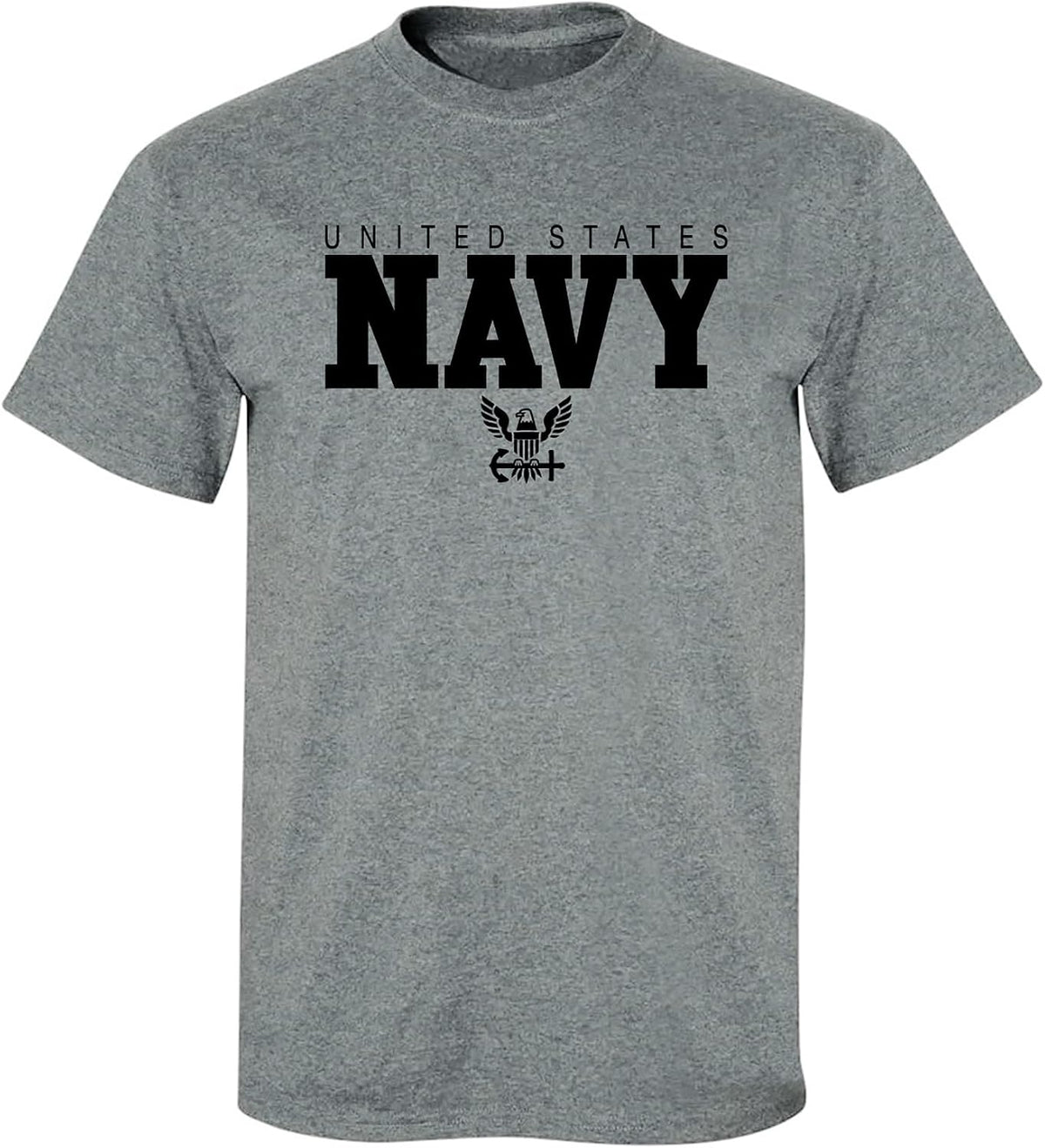 U.S. Navy Anchor Adult Short Sleeve T-Shirt - Dark Heather