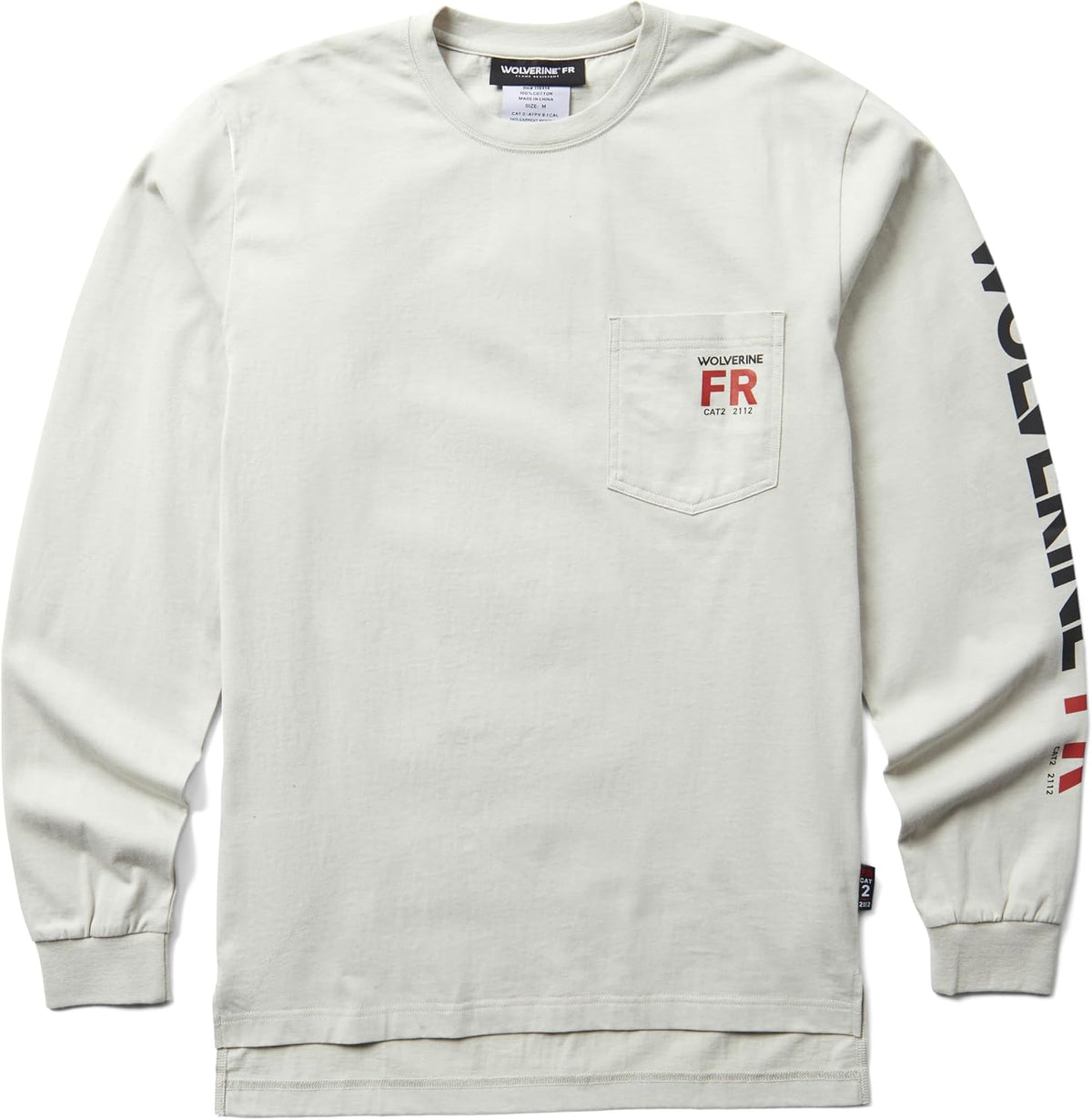 Wolverine Men's Built Light Fr Graphic Long Sleeve Tee - Smoke