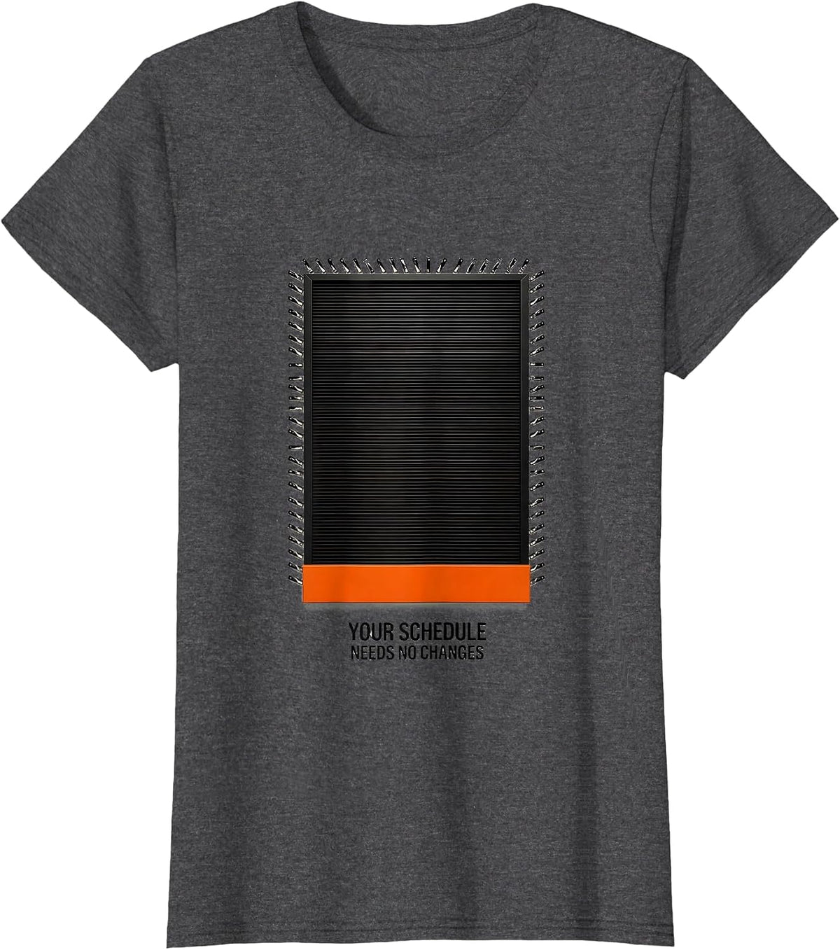 Women's Your Schedule Needs No Changes Funny School Counselor Retro T-Shirt - Dark Heather Grey