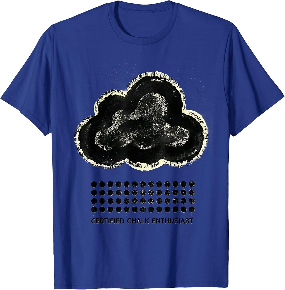 Certified Chalk Enthusiast Funny Rock Climbing Bouldering T-Shirt - Royal Blue