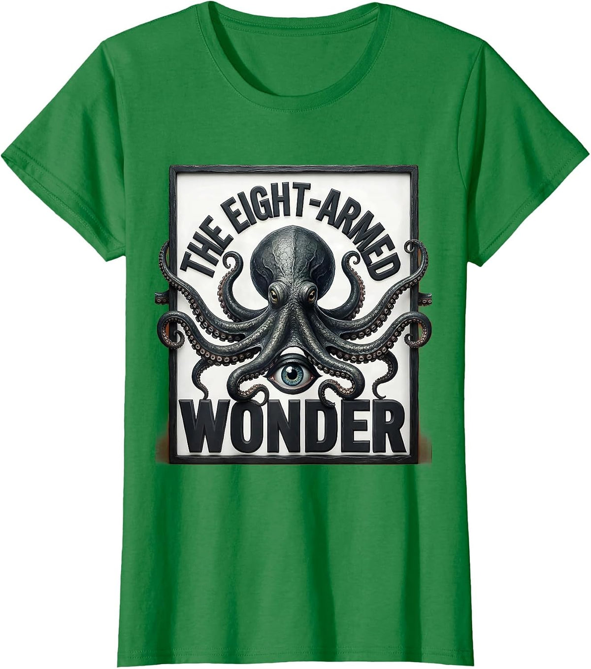 The Eight-Armed Wonder Octopus Lover Sea Creature T-Shirt - Kelly Green