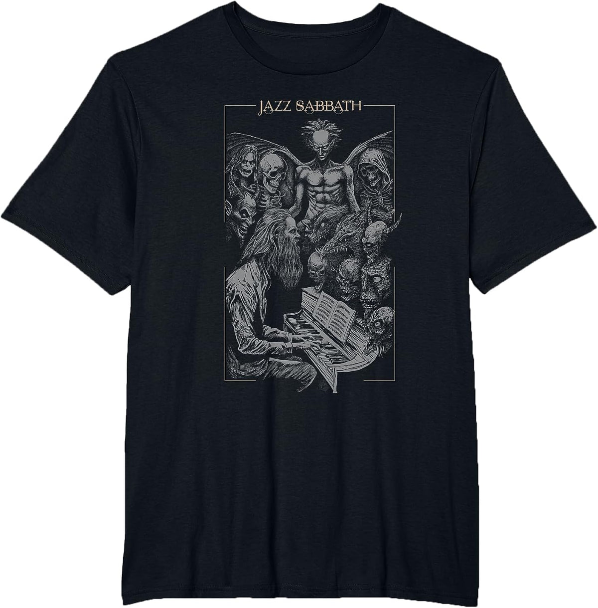 Jazz Sabbath - The Devil's Music T-Shirt - Black