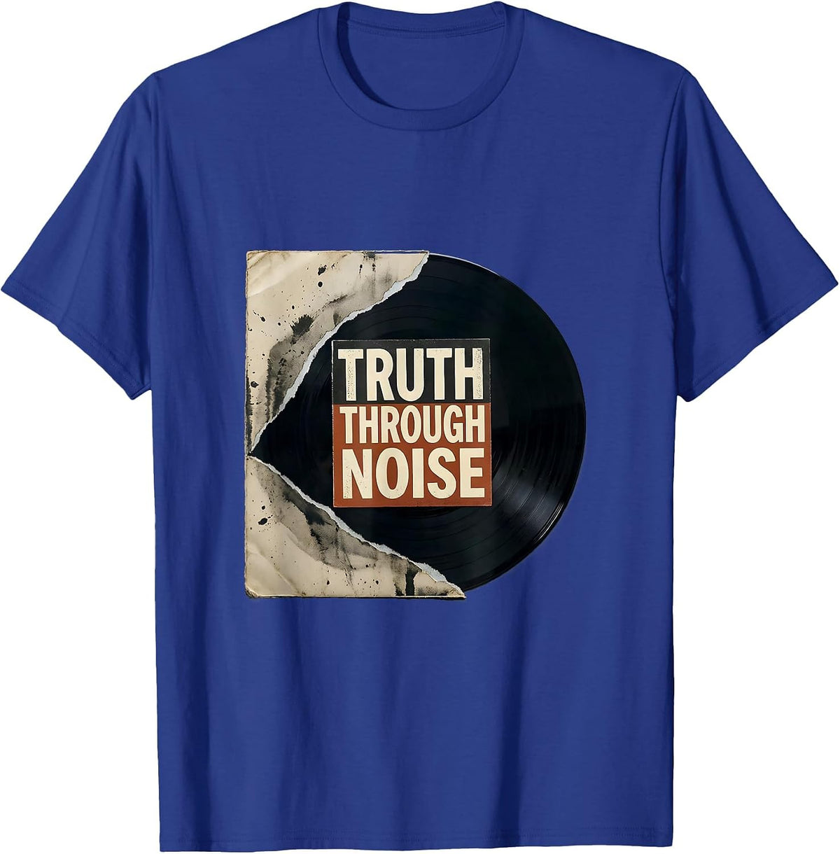 Truth Through Noise Vintage Punk Rock Music Fan T-Shirt - Royal Blue