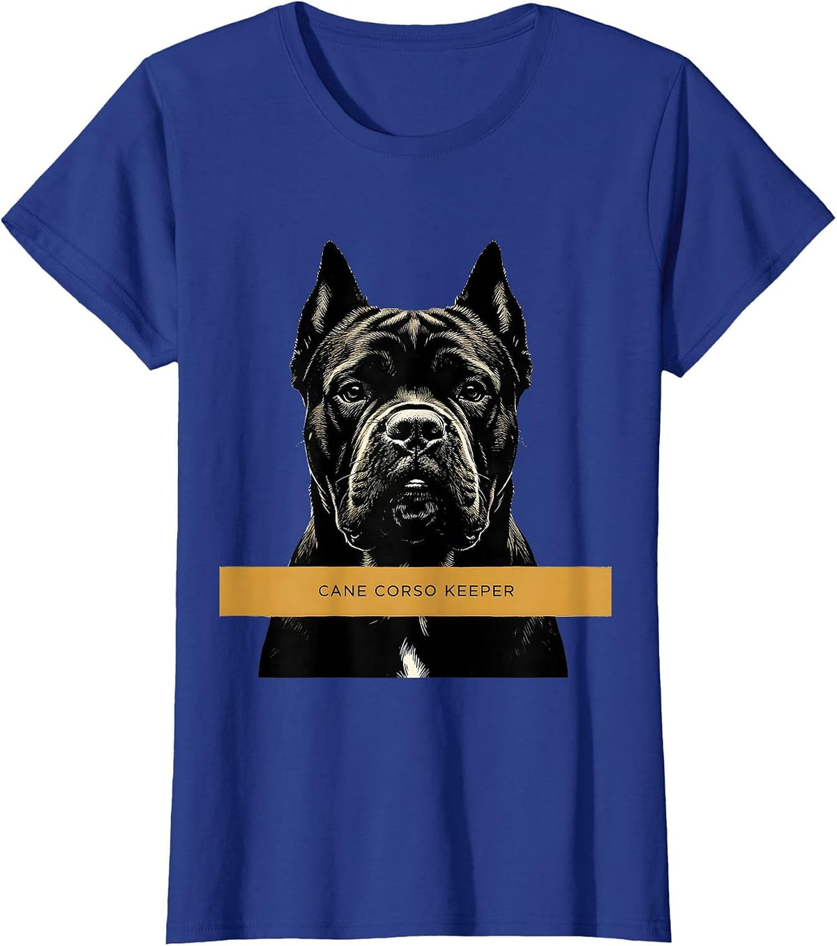 Women's Cane Corso Keeper Minimalist Dog Lover Gift T-Shirt - Royal Blue