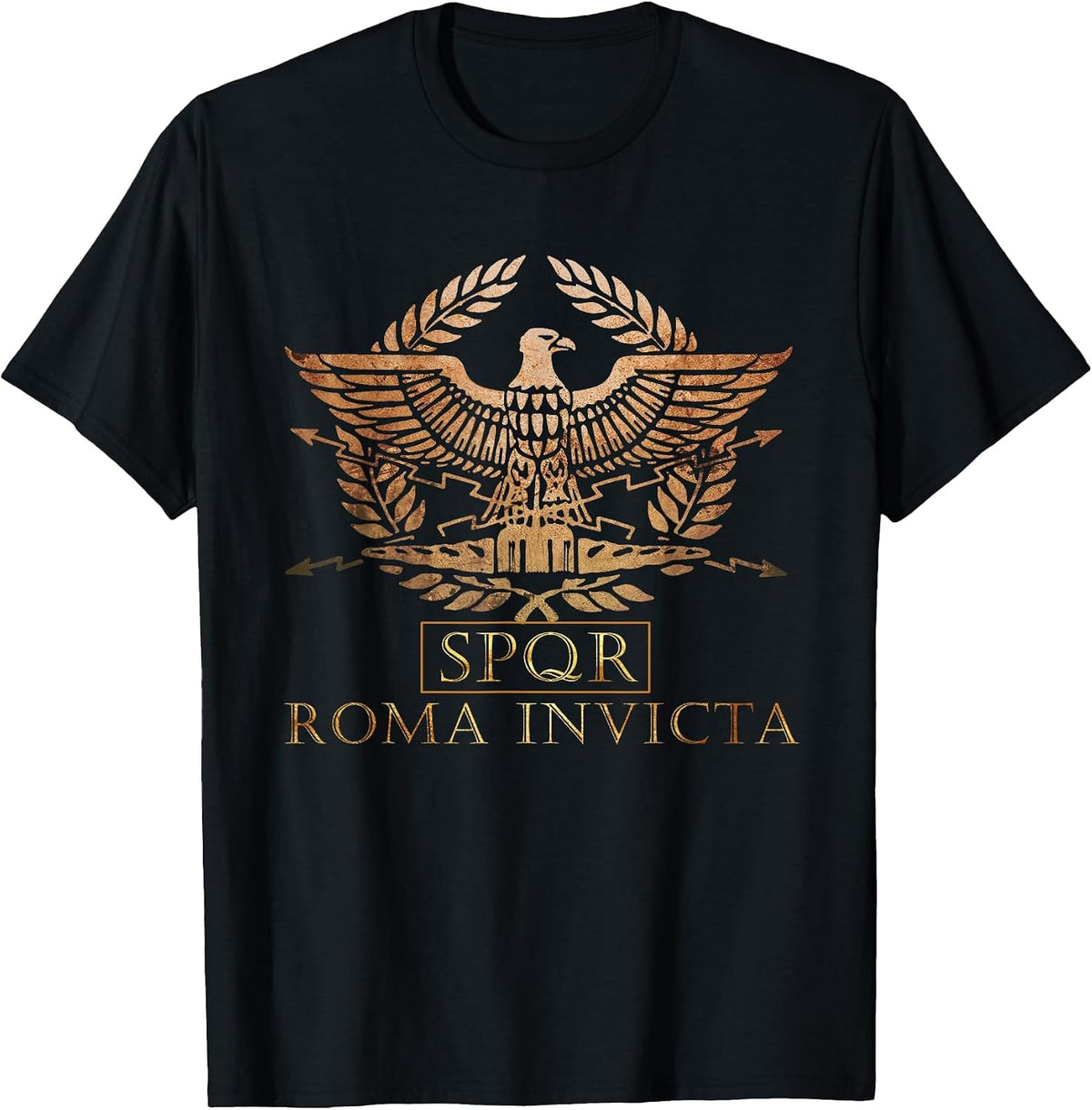 SPQR - Roma Invicta - Unconquered Rome T-Shirt - Black