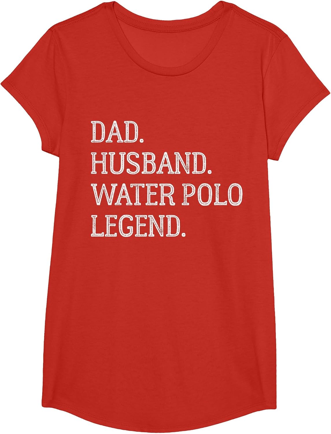 Dad Husband Water Polo Legend Vintage Water Polo Dad T-Shirt - Girls Red