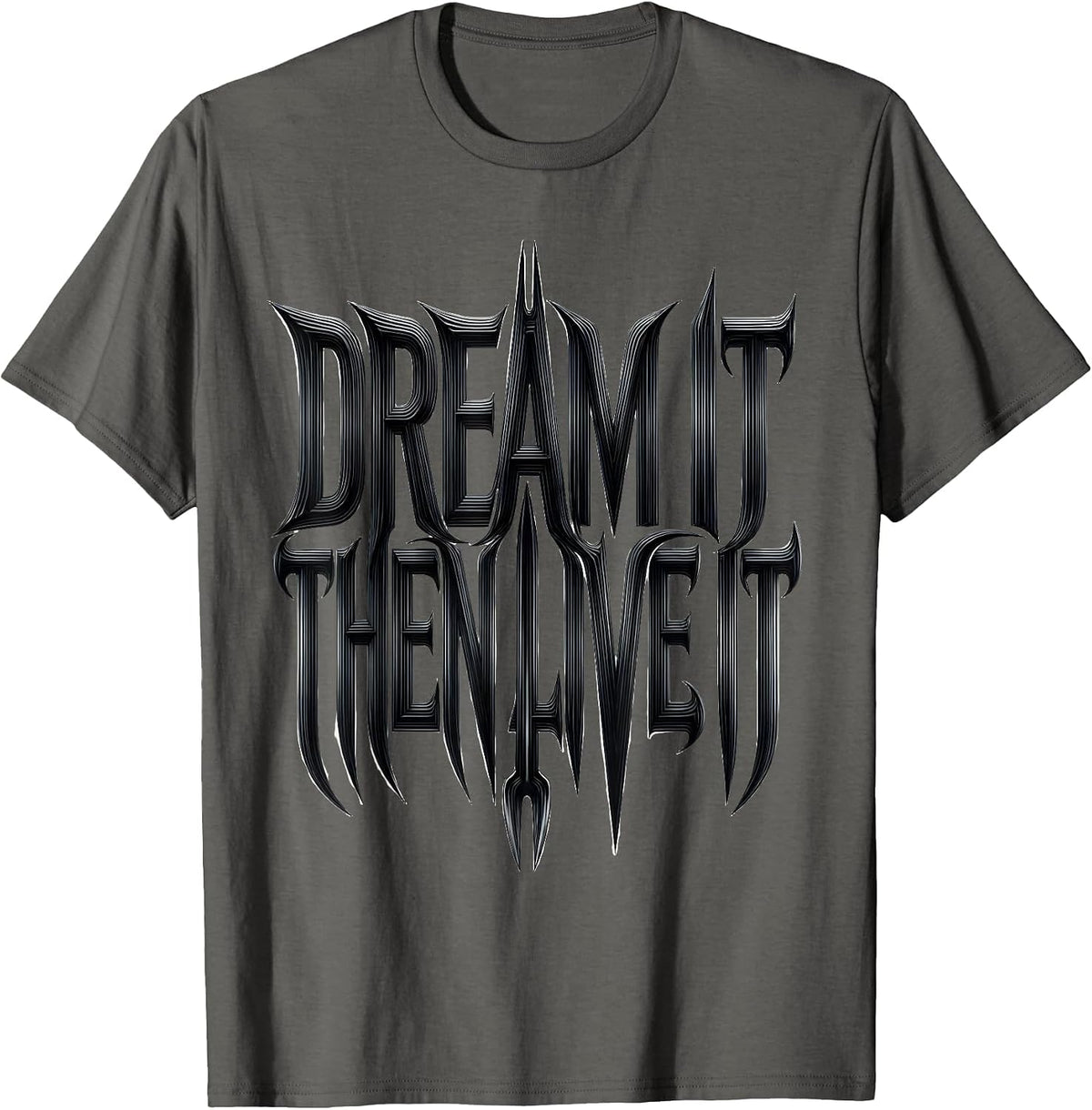 Dream It Then Live It Reveur House Design T-Shirt - Asphalt Grey