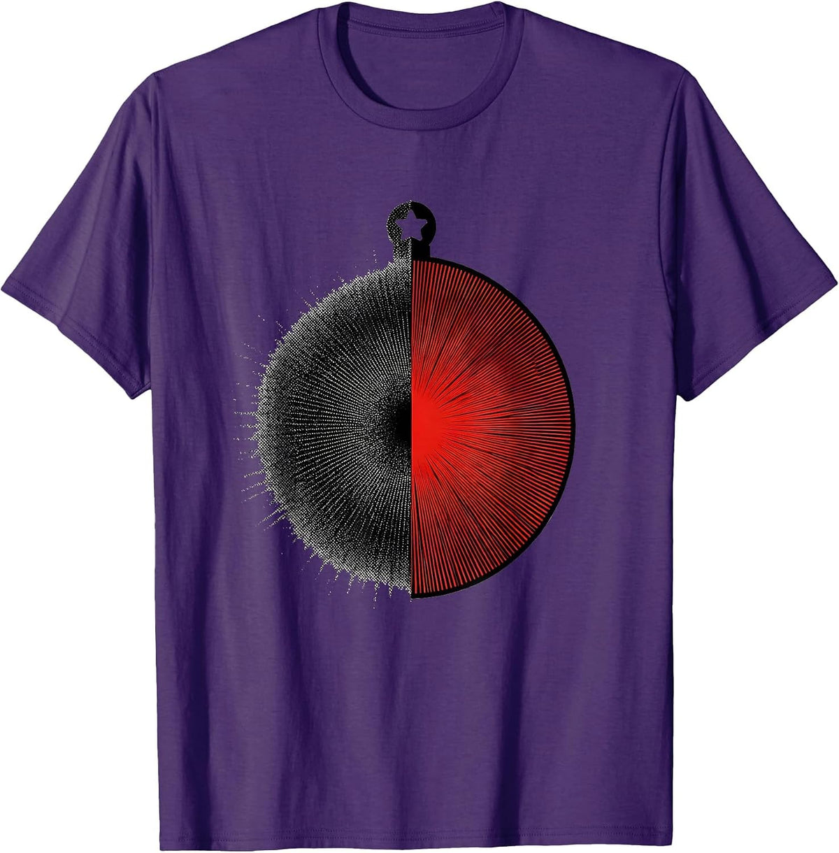 Men's Paired Lensometer Aperture Optometrist Christmas Humor T-Shirt - Purple
