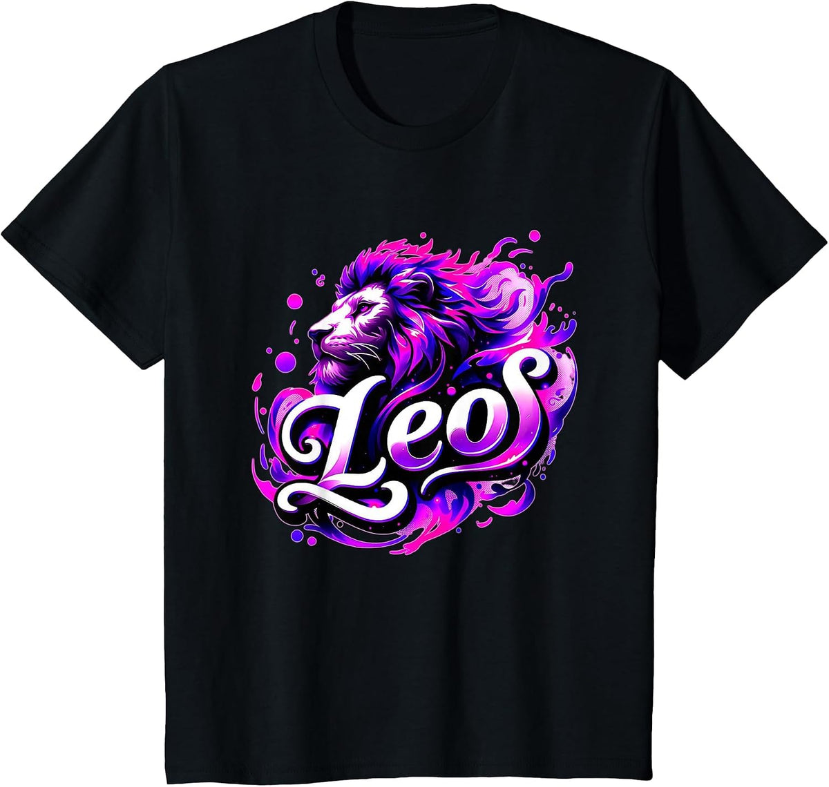 Leo Zodiac Sign Astrology Shirt Leo Birthday T-Shirt - Black