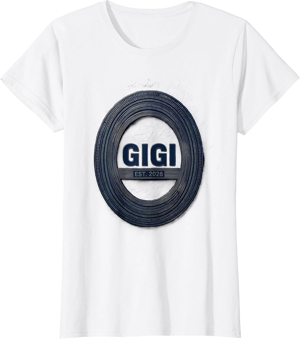 Gigi Est 2026 Sentimental Family Role Keepsake Announcement T-Shirt - White
