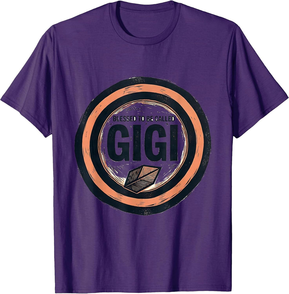 Blessed To Be Called Gigi Sentimental Grandmother Gift T-Shirt - Purple