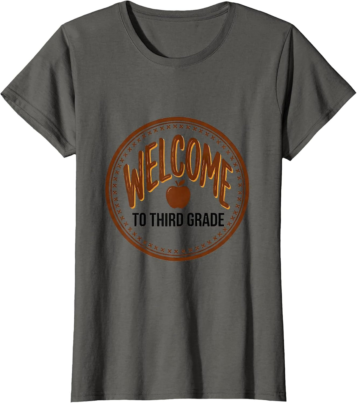 Women's Welcome To Third Grade Cute Teacher Back To School Gift T-Shirt - Asphalt Grey