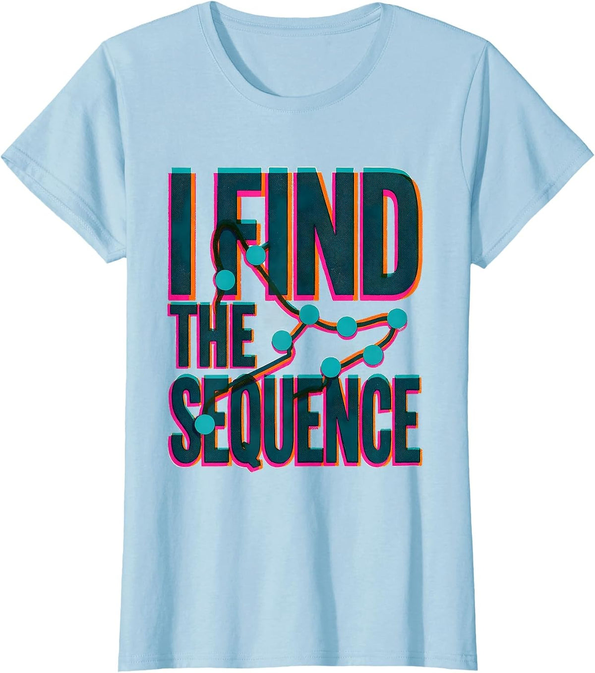 I Find The Sequence Funny Rock Climbing Bouldering Gift T-Shirt - Baby Blue