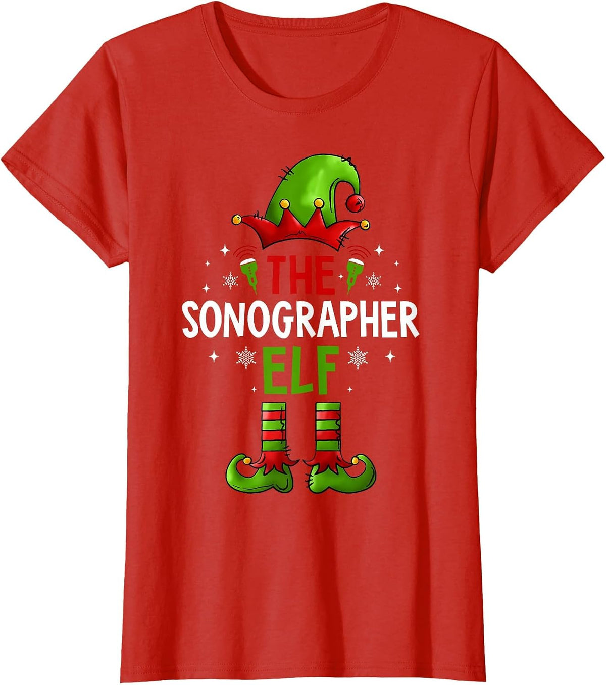 The Sonographer Elf T-Shirt - Red