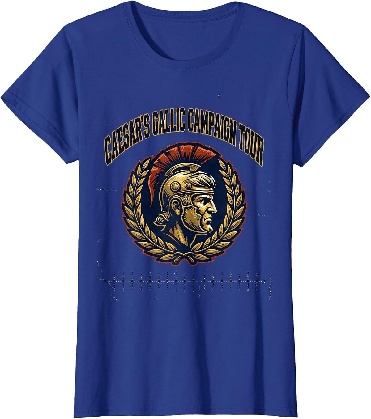 Women's Caesar's Gallic Campaign Tour Funny History Teacher History T-Shirt - Royal Blue