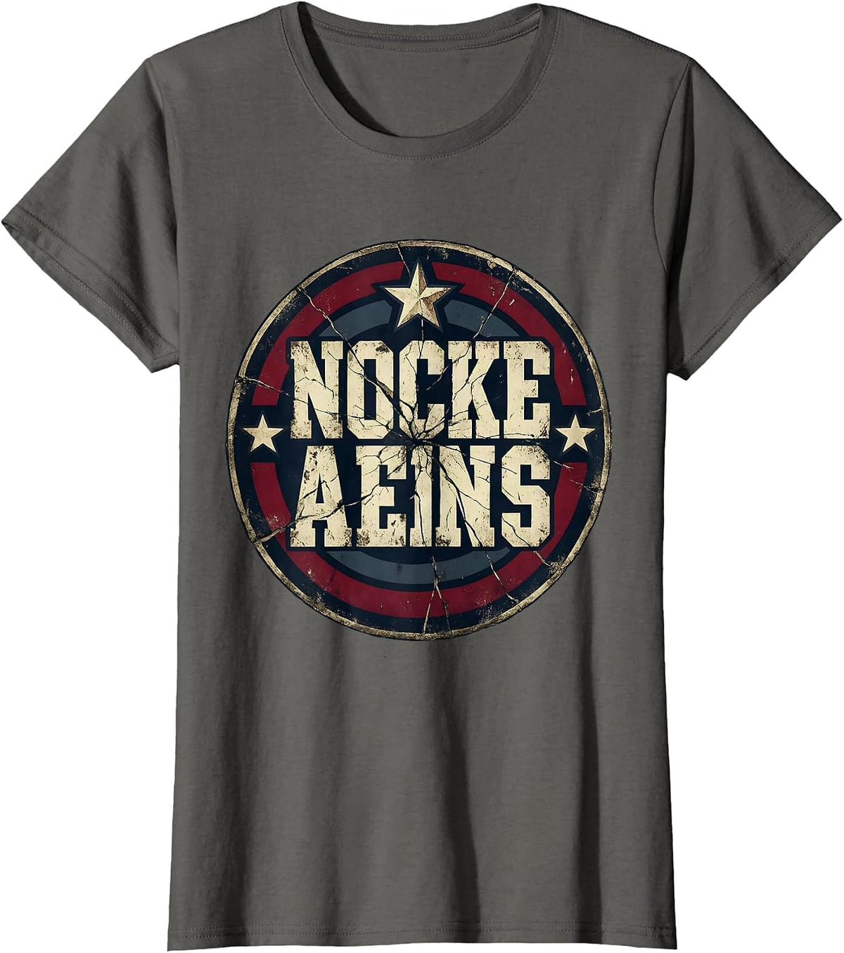 Women's Firefighter Axe Over Shoulder Smoke Illustration T-Shirt - Asphalt Grey