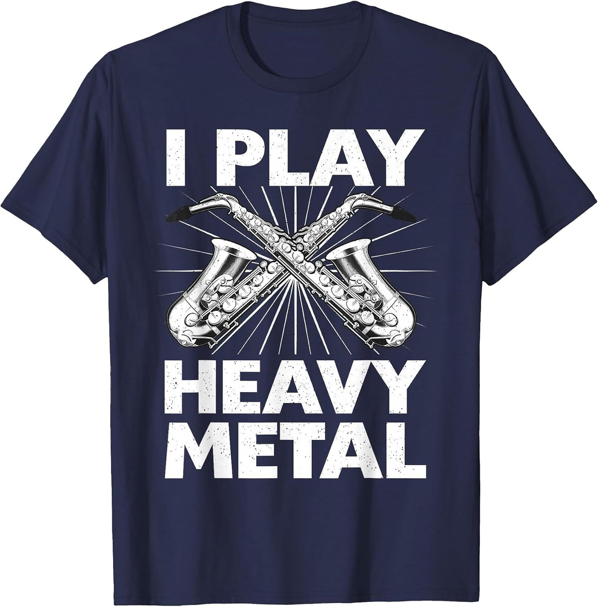 Funny Saxophone Themed for Men Women Kids Saxophone Player T-Shirt - Navy Blue