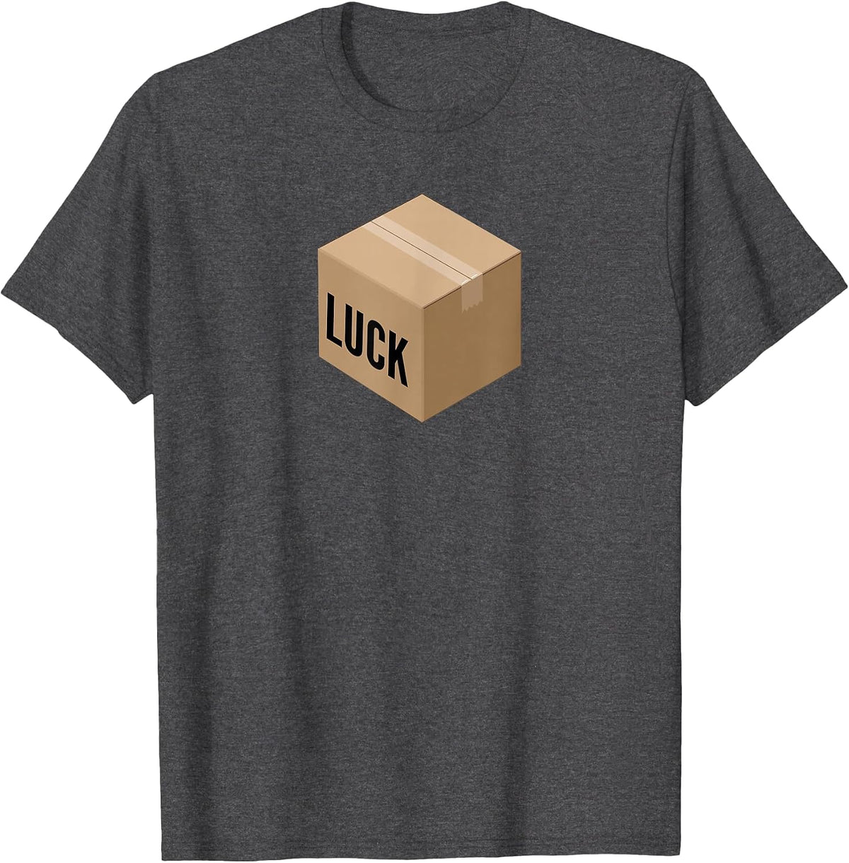 Luck Box Texas Hold 'Em Poker Player Casino T-Shirt T-Shirt - Dark Heather Grey