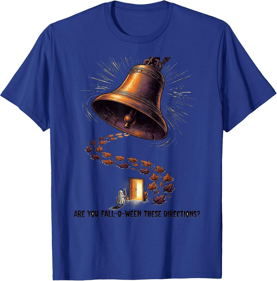 Are You Fall-O-Ween These Directions Funny Teacher Halloween T-Shirt - Royal Blue