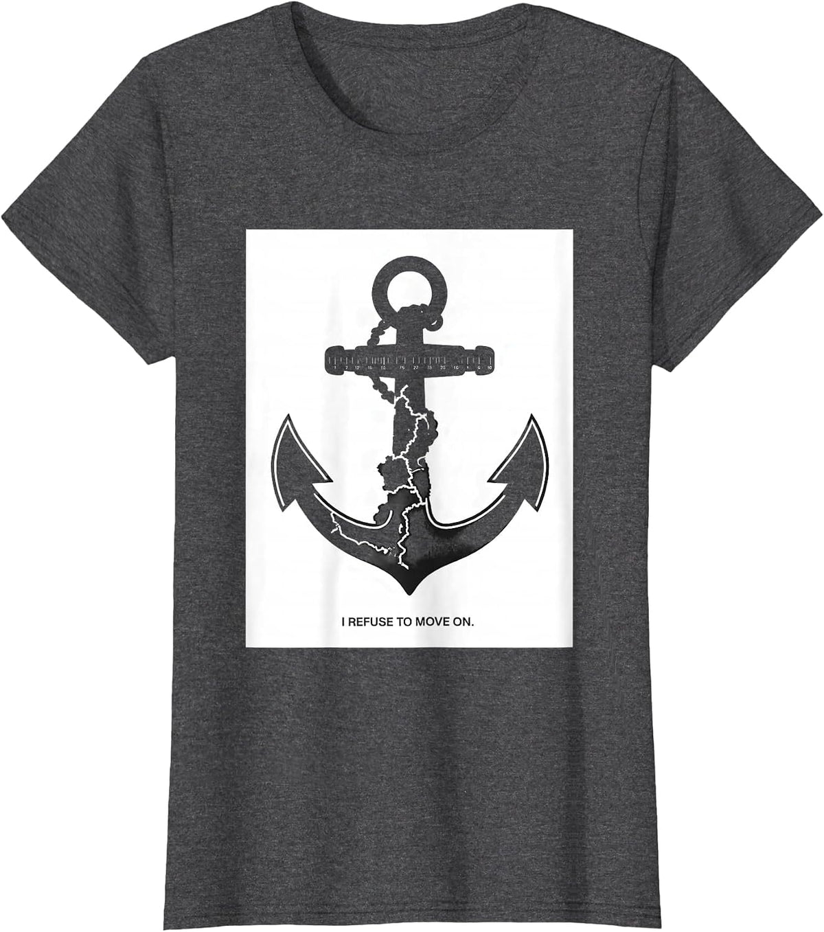 Women's I Refuse To Move On Funny History Teacher Back To School T-Shirt - Dark Heather Grey