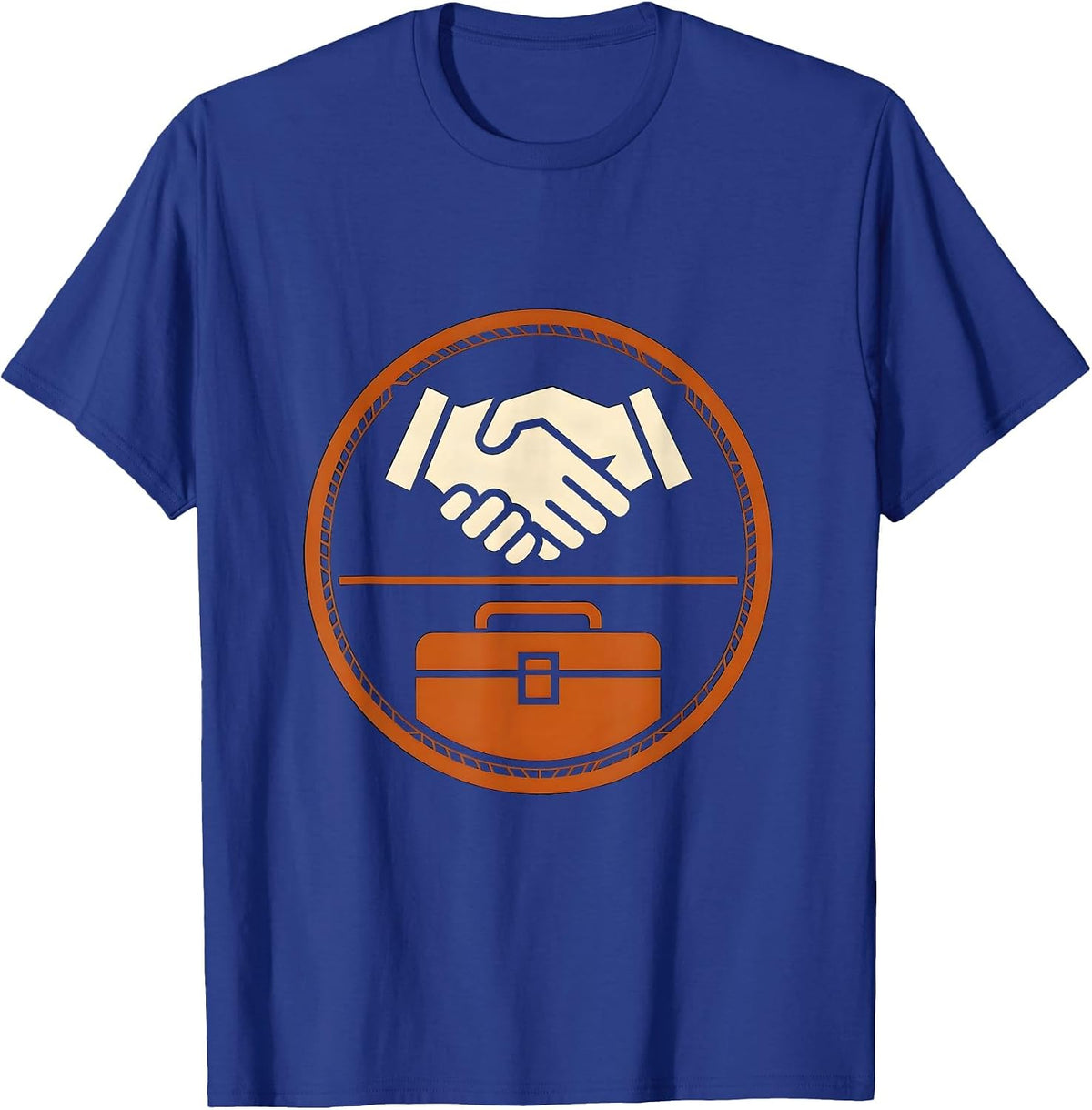 Labor Day Hardworking Hands Toolbox Graphic T-Shirt - Royal Blue