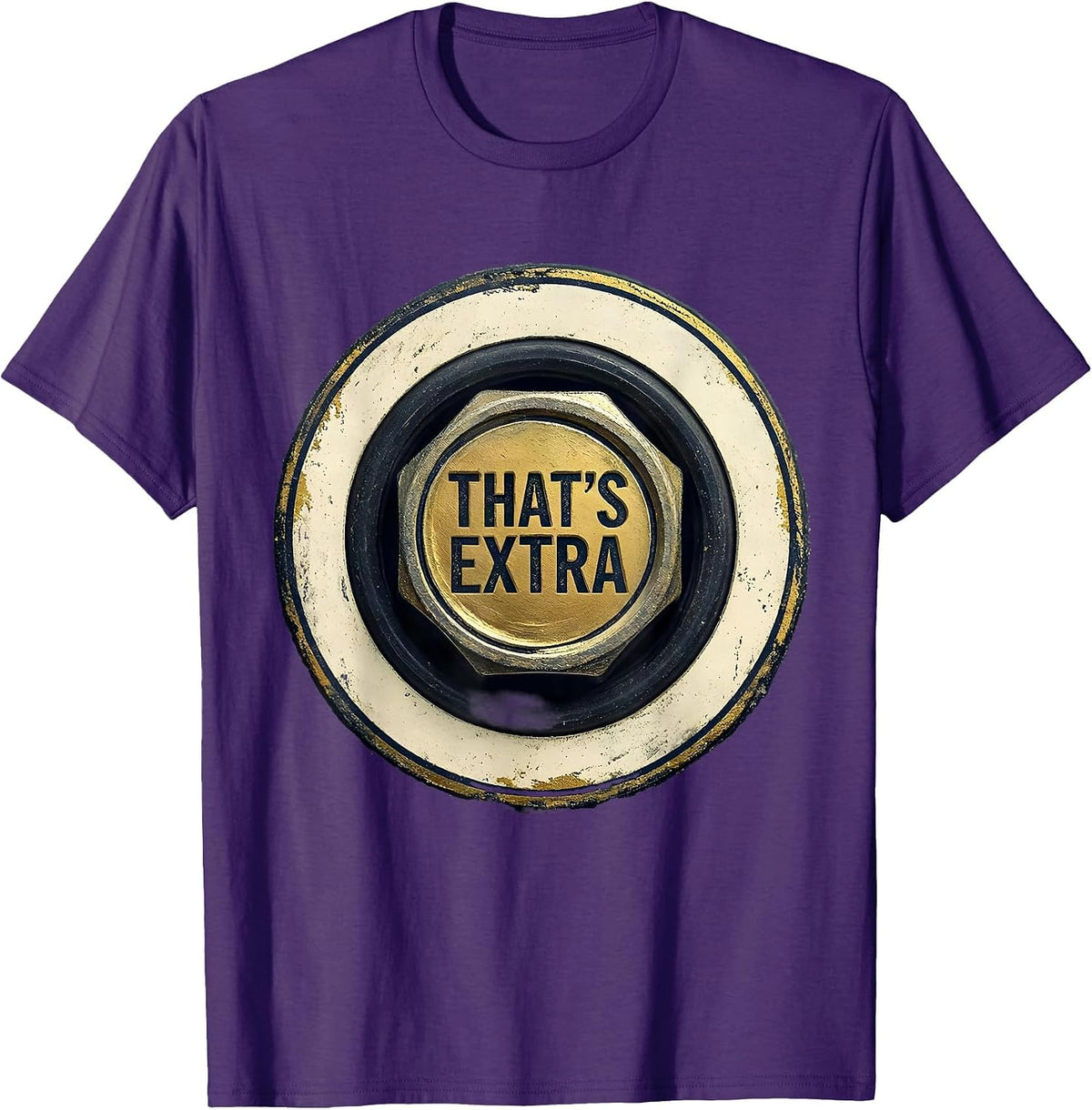 Men's That's Extra Funny Plumber Sarcastic Humor Pipefitter T-Shirt - Purple