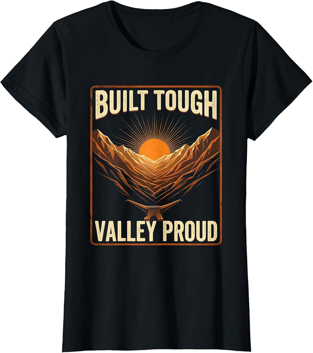 Women's Built Tough Valley Proud Valley Forge Automotive T-Shirt - Black