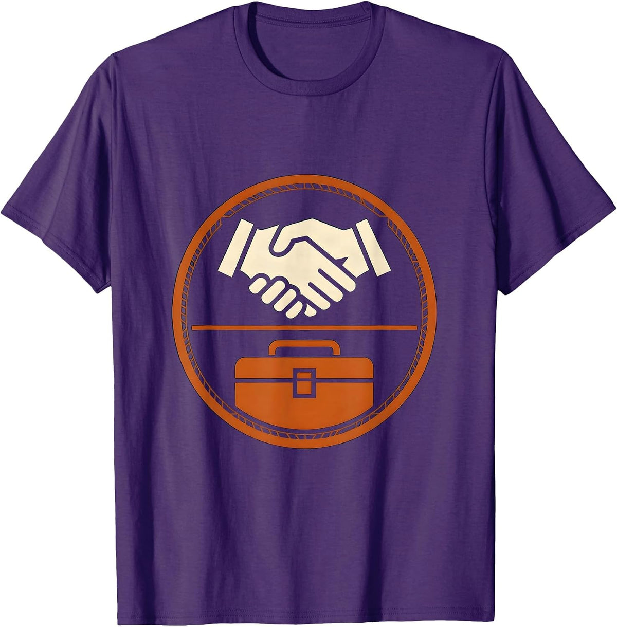 Labor Day Hardworking Hands Toolbox Graphic T-Shirt - Purple