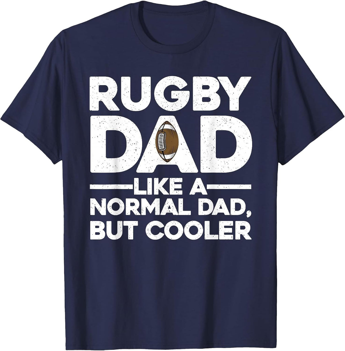 Funny Rugby Design for Dad Men Professional Rugby Player T-Shirt - Navy Blue