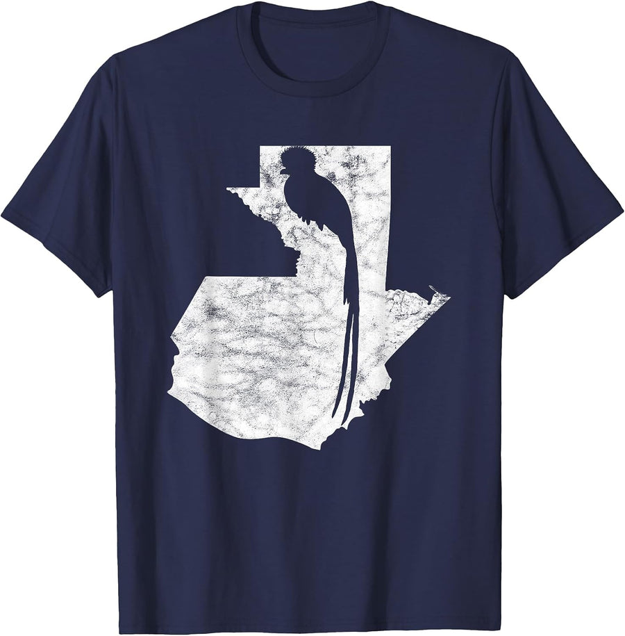 Guatemala Chapin Quetzal Antigua Tikal Peten Coban Maya 502 T-Shirt - Navy Blue