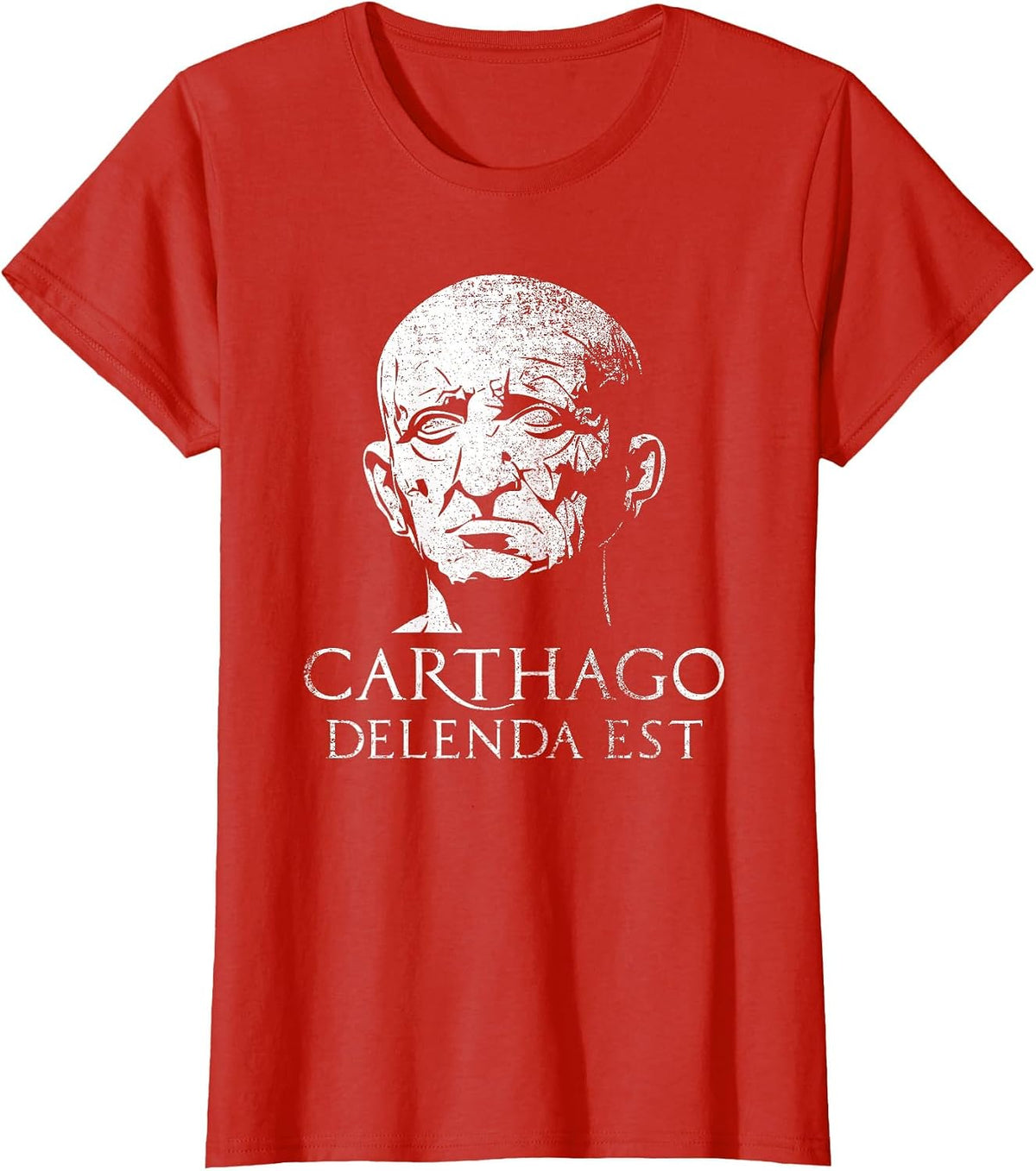 Carthago Delenda Est Cato The Elder Quote T-Shirt - Red