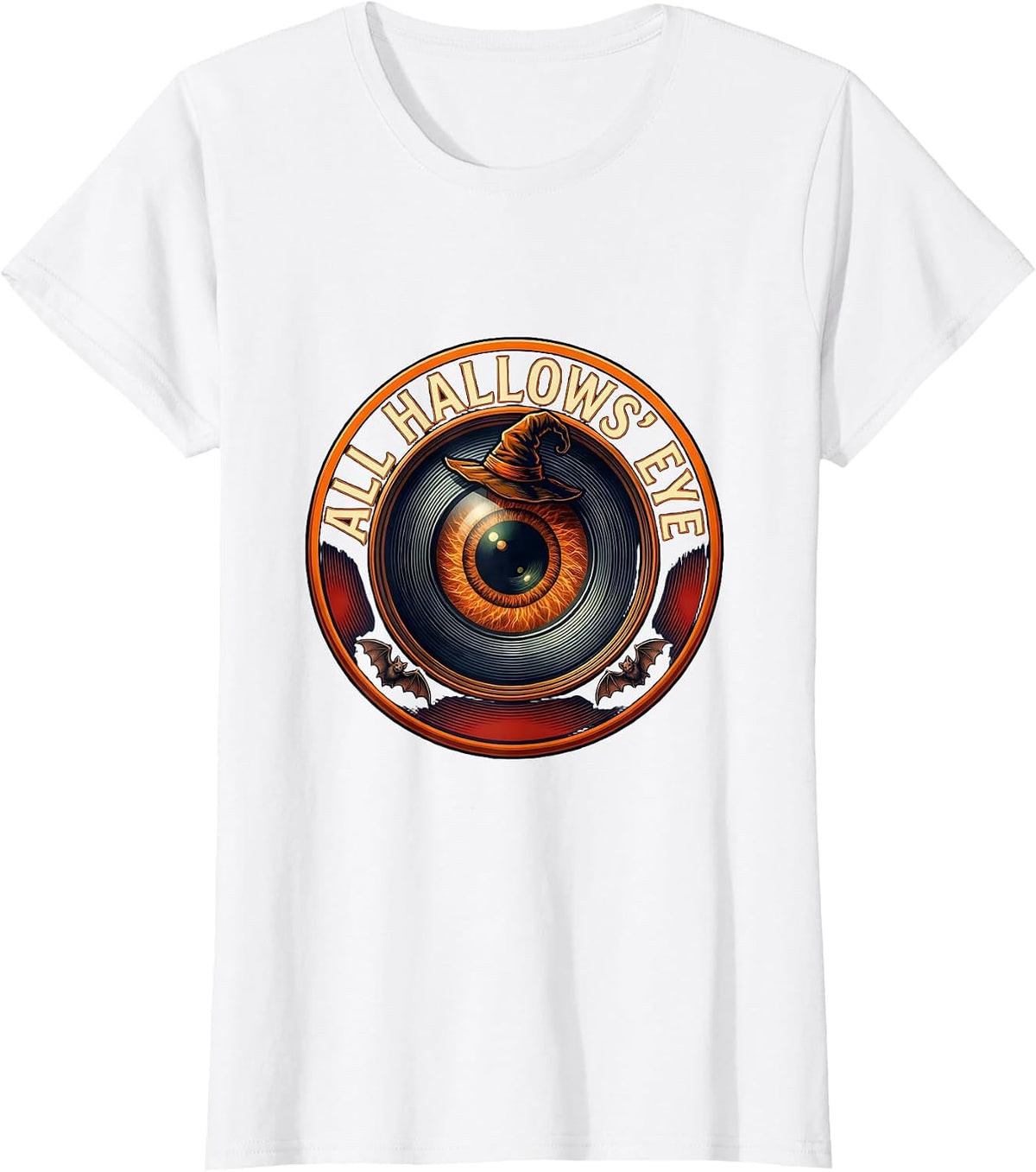 Women's All Hallows Eye Optometry Halloween Eye Doctor Optometrist T-Shirt - White