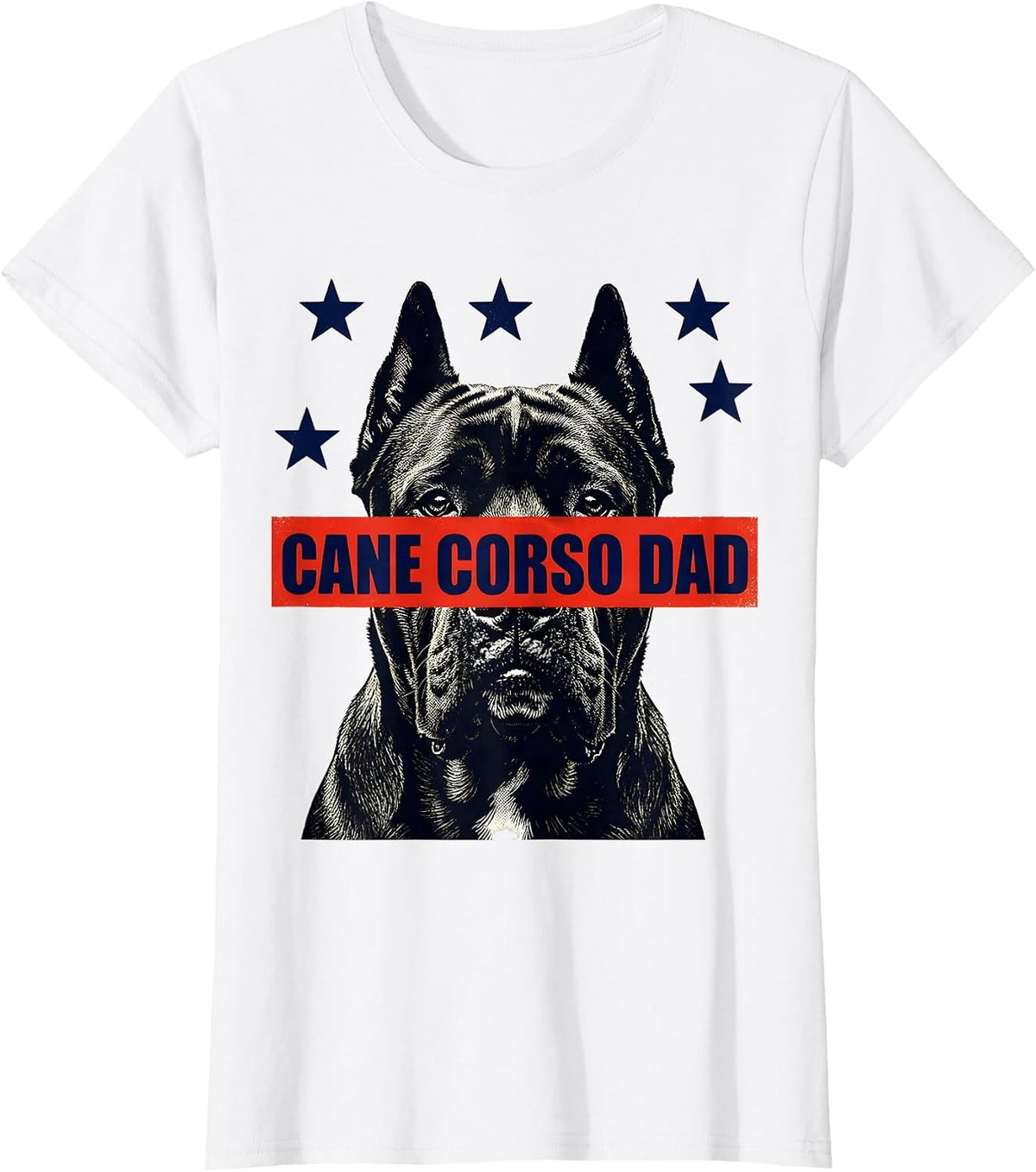 Cane Corso Dad Patriotic Dog Breed Pride 4th Of July T-Shirt - White